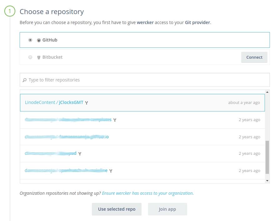 Choose repository